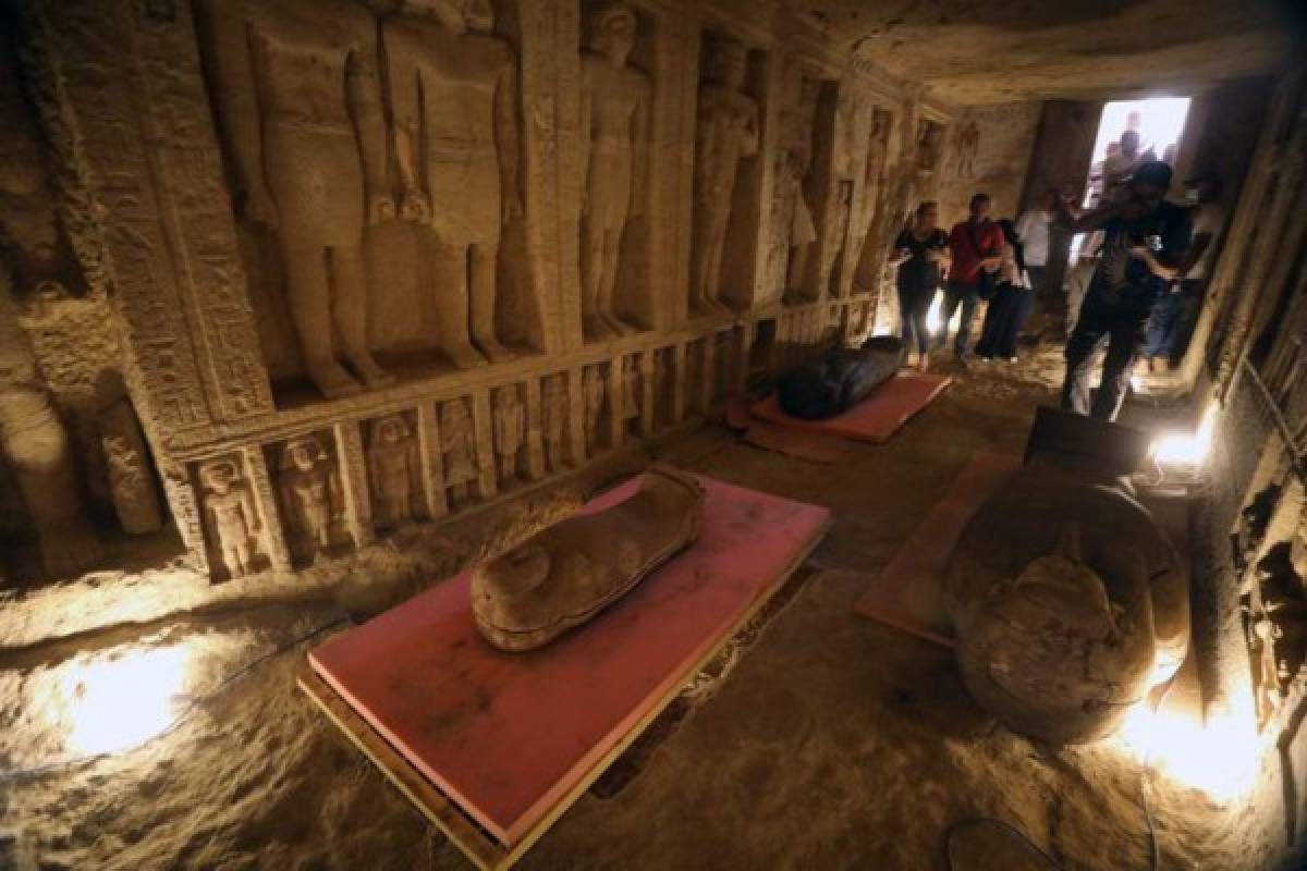 Egipto saca a la luz 59 sarcófagos con sus momias intactas que datan de 2,600 años de antigüedad