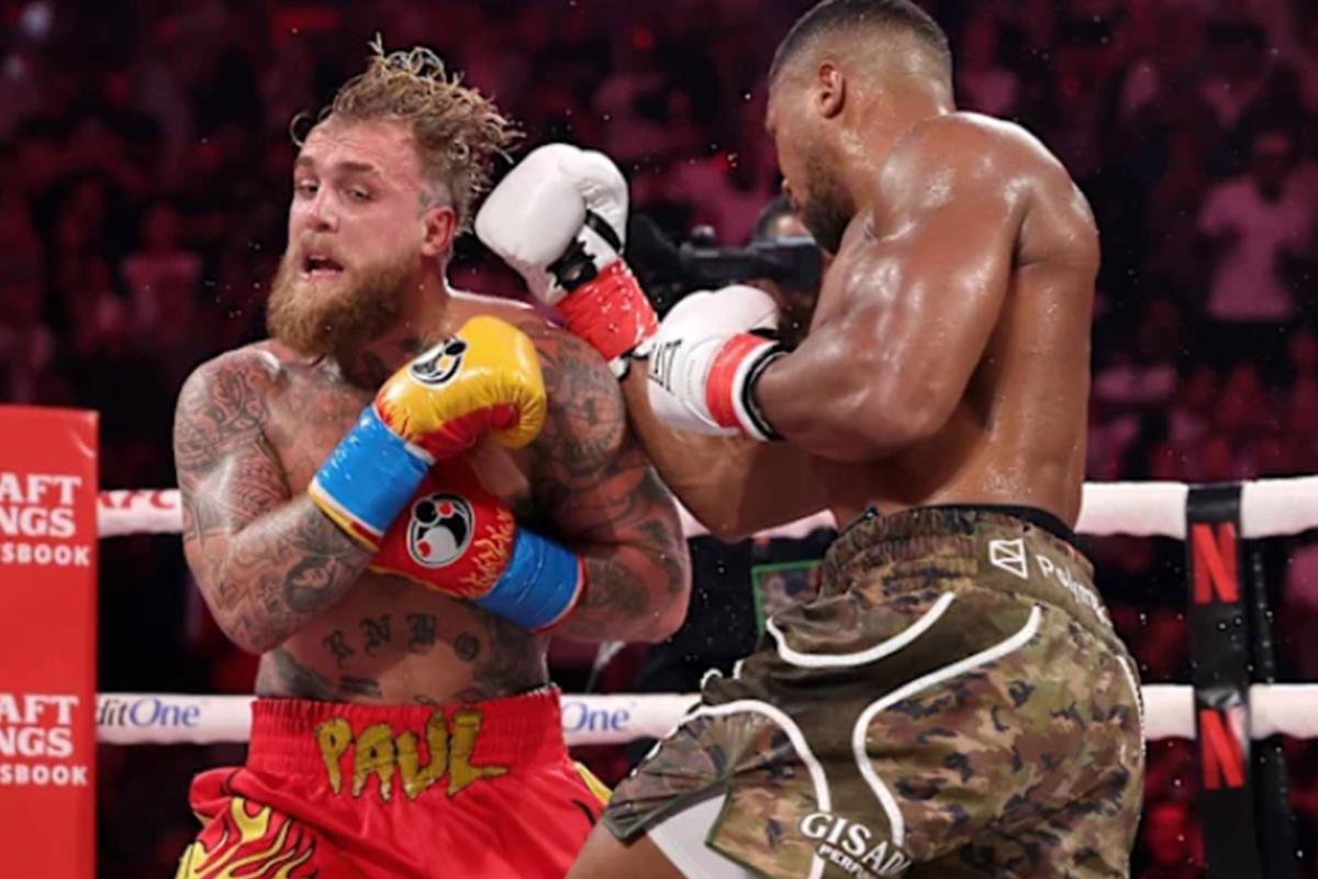 Anthony Joshua noqueó a Jake Paul con brutal derechazo y le rompe la mandíbula: Denme al Canelo...