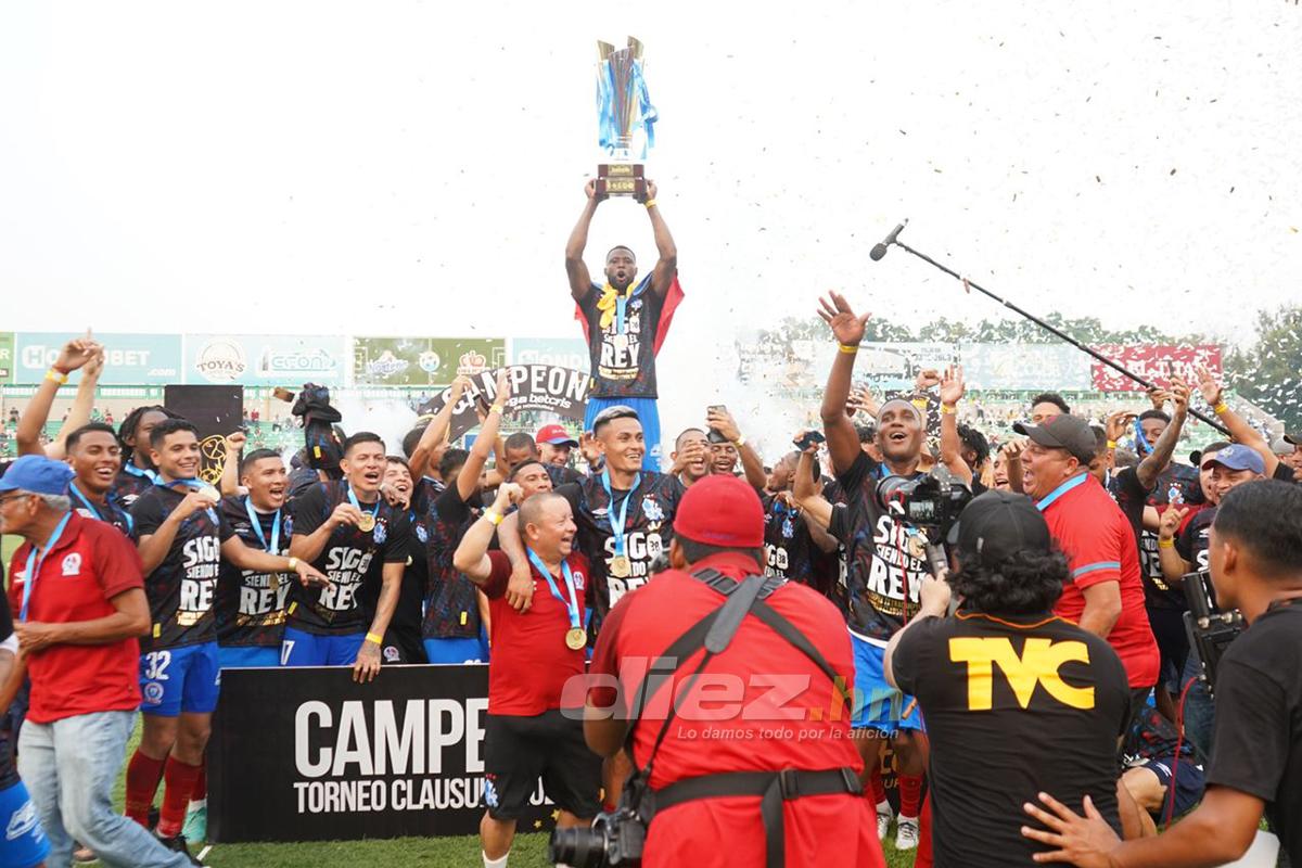 Olimpia se coronó en el Yankel: Menjívar y Beckeles festejan con puros, locura de Araújo y los que celebraron con sus novias