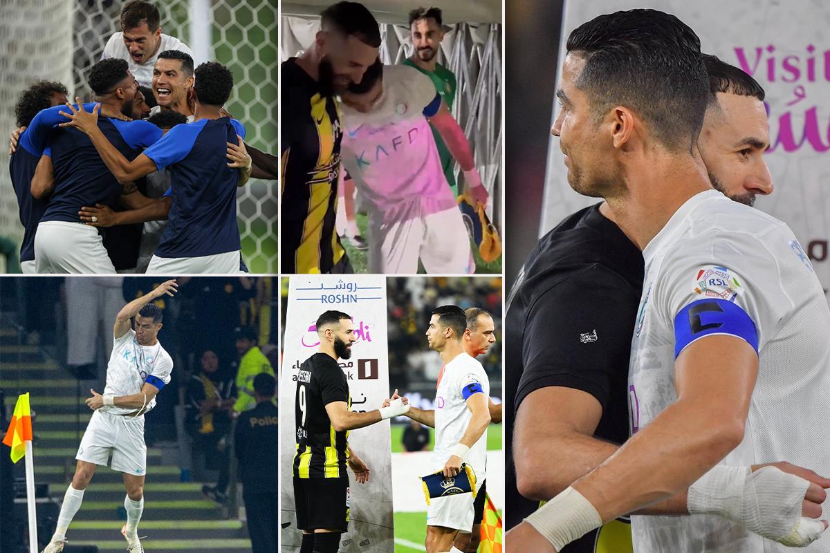 Show en la liga de Arabia: el reencuentro de Cristiano Ronaldo con Benzema y los goles del portugués