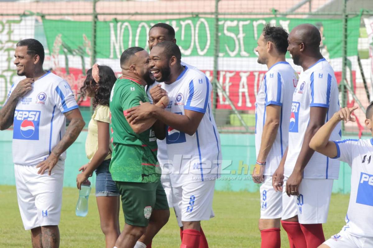 Imperdible: así lucen las exfiguras de Marathón y Olimpia que disputaron un partido de leyendas en San Pedro Sula