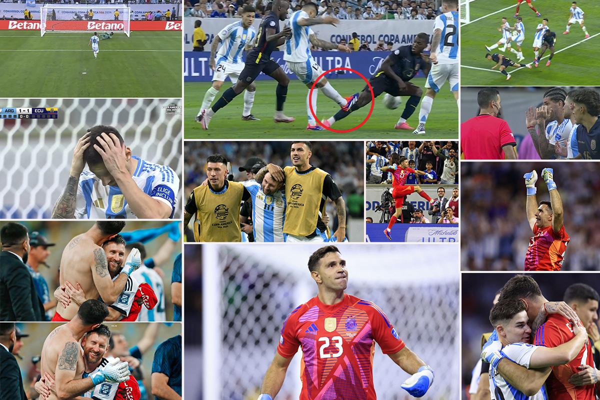 Copa América 2024: Messi falló penal, el show del Dibu Martínez y así festejó Argentina el sufrido pase a semifinales
