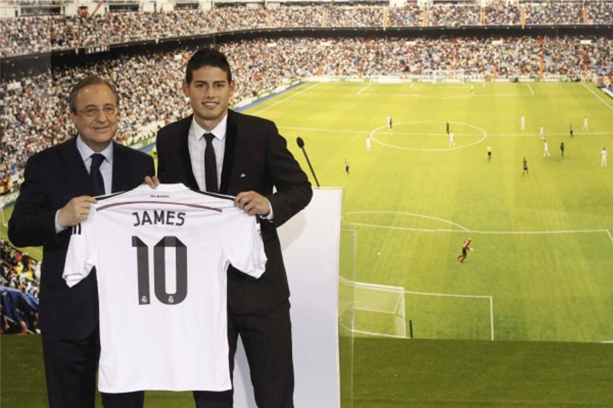 James Rodríguez fue presentado por Real Madrid ante 20 mil aficionados.