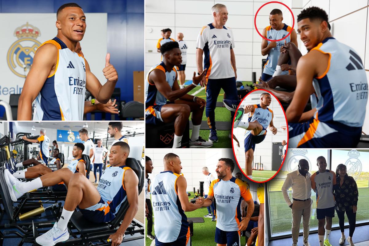 Mbappé ya está con el Real Madrid: así fue su primer entrenamiento y Ancelotti recupera todas sus armas