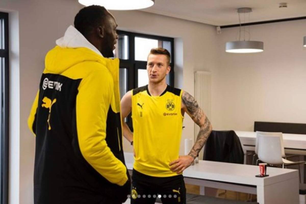 ¡DE LUJO! Usain Bolt se integra a los entrenamientos del Borussia Dortmud