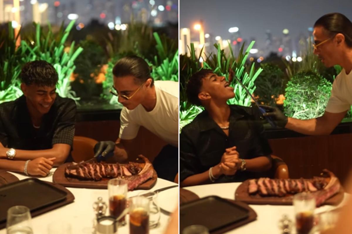 Las exóticas vacaciones de una estrella del Barcelona para despedir el 2024: osos, tigres y hasta serpientes