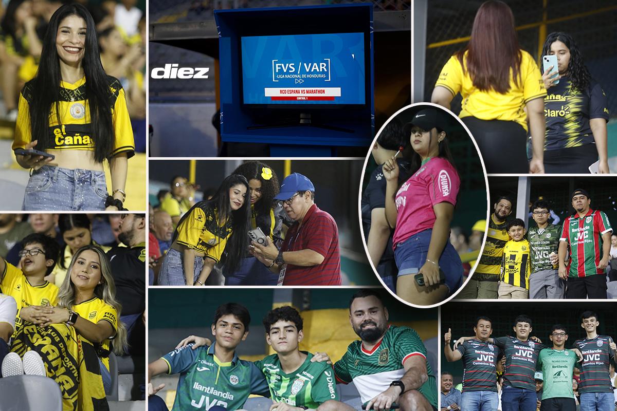 Listo el FVS en el Morazán: lindas aficionadas y el ambiente que se vivió en el Real España-Marathón