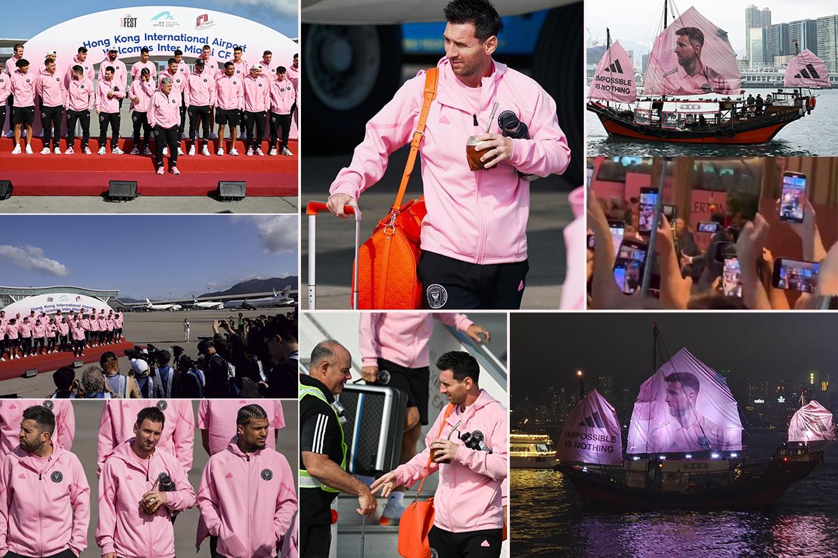 Inter Miami llegó a Hong Kong tras ser humillado por Al Nassr y así fueron recibidos: la locura por ver a Messi