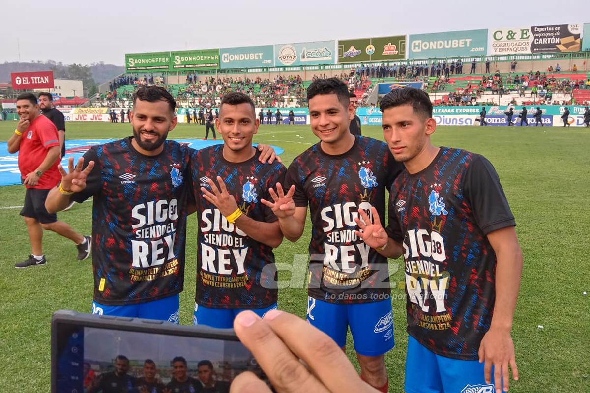 Olimpia se coronó en el Yankel: Menjívar y Beckeles festejan con puros, locura de Araújo y los que celebraron con sus novias