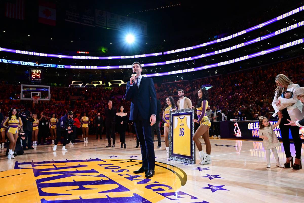 Los Angeles Lakers retiran el número 16 de Pau Gasol: Así fue su homenaje
