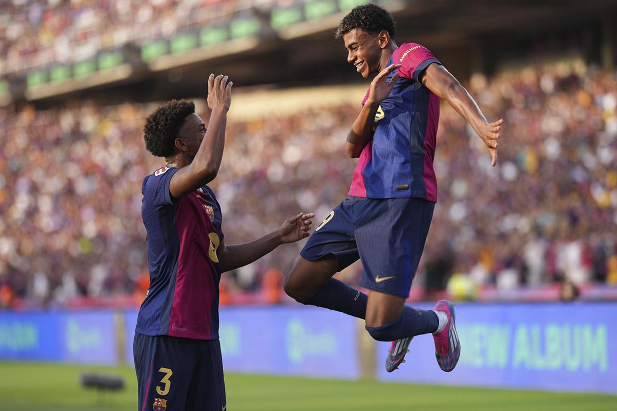 Barcelona se estrenó en casa y derrotó al Athletic Club con goles de Lamine Yamal y Lewandowski