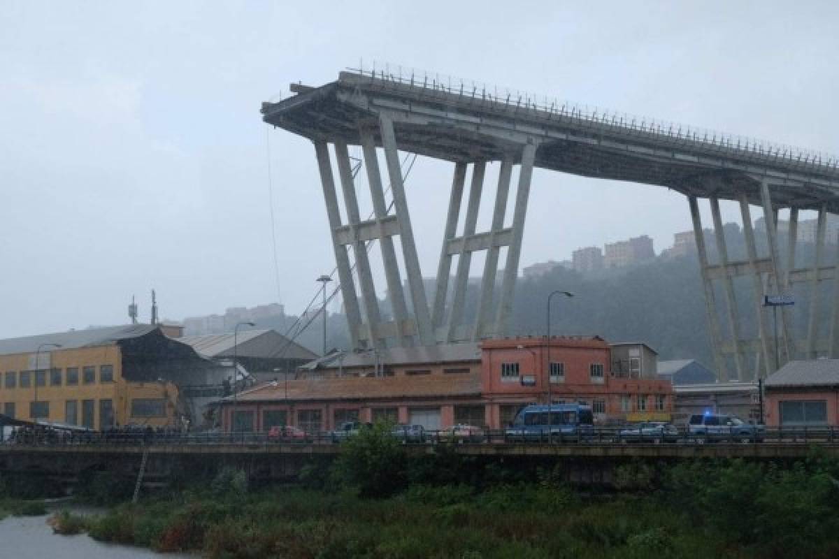 EN FOTOS: Así quedó el puente que se derrumbó en Génova, Italia