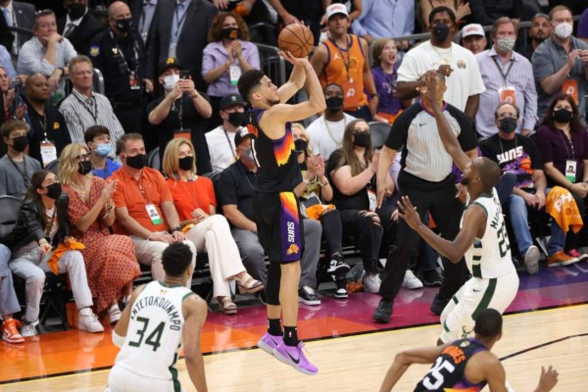 Finales de NBA: Suns doblegan la resistencia de Giannis y se adelantan 2-0 a los Bucks por el anillo