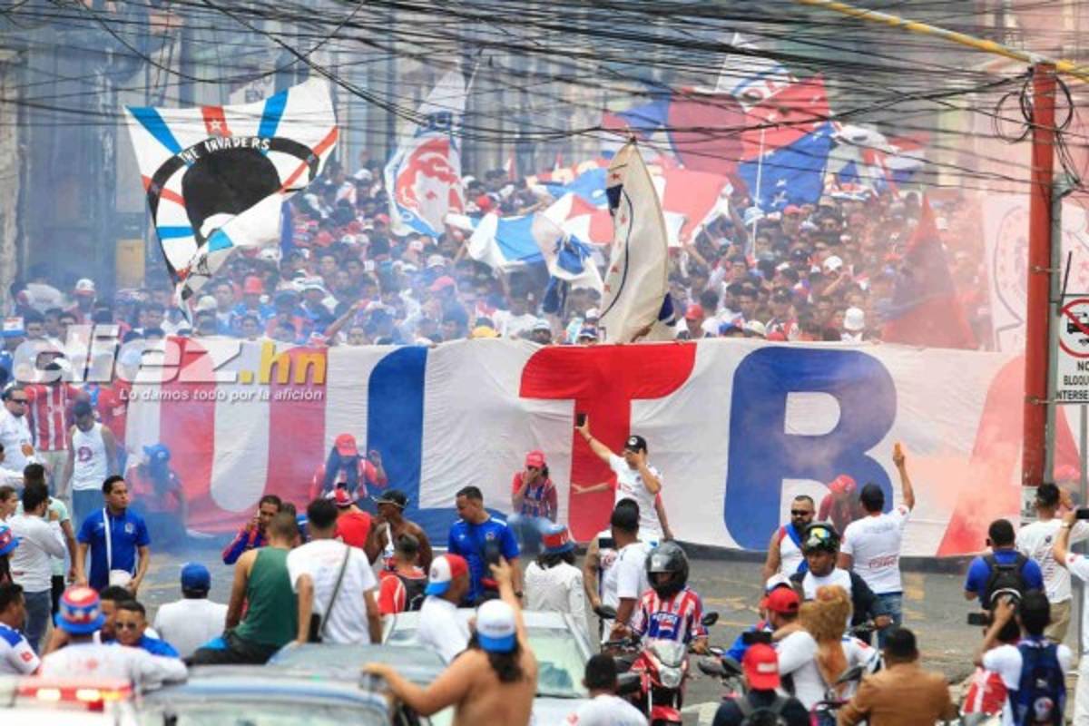 ¡Espectacular! La multitud de aficionados del Olimpia para la final ante Motagua