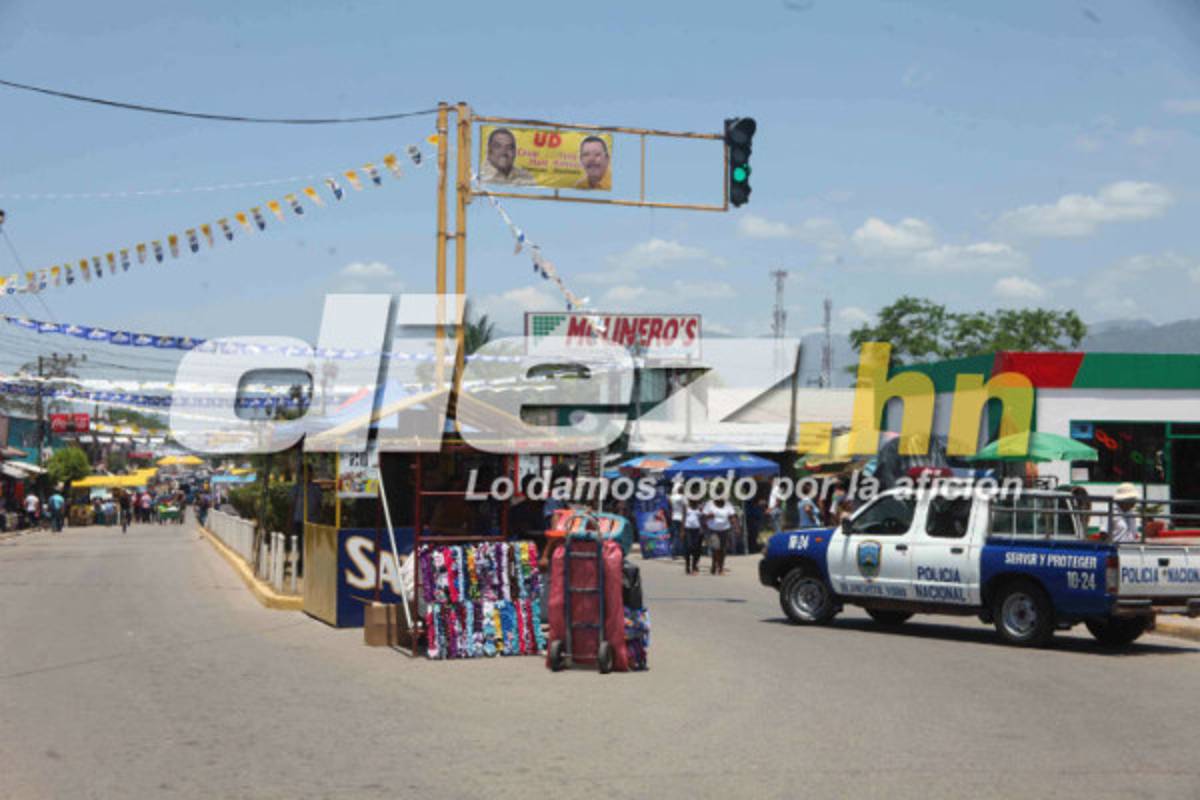 ambiente festivo en Olanchito
