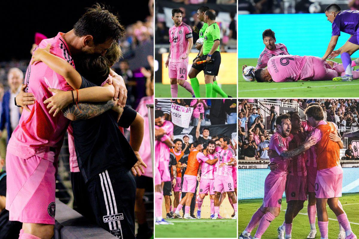 Inter Miami: el festejo de Messi con sus hijos y la algarabía tras clasificar a la final de la Leagues Cup