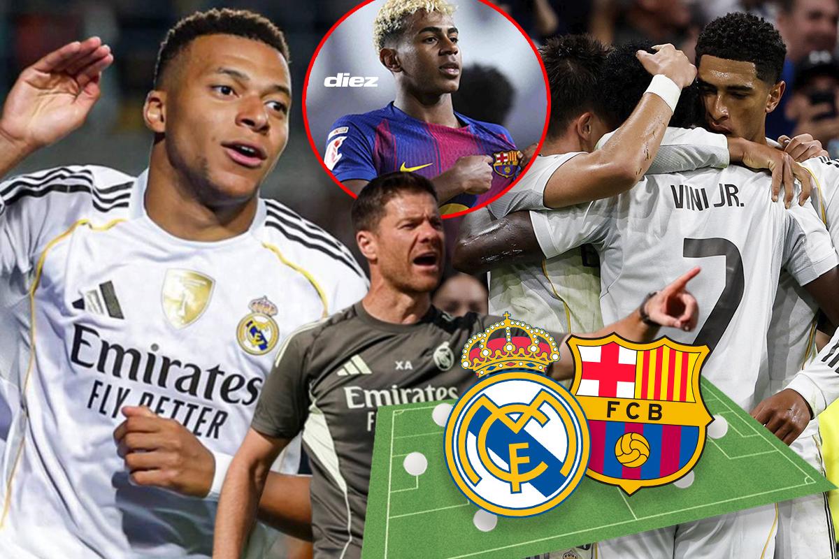 Xabi Alonso y su primer Clásico como DT: alineación del Real Madrid para aplastar al Barça de Lamine Yamal