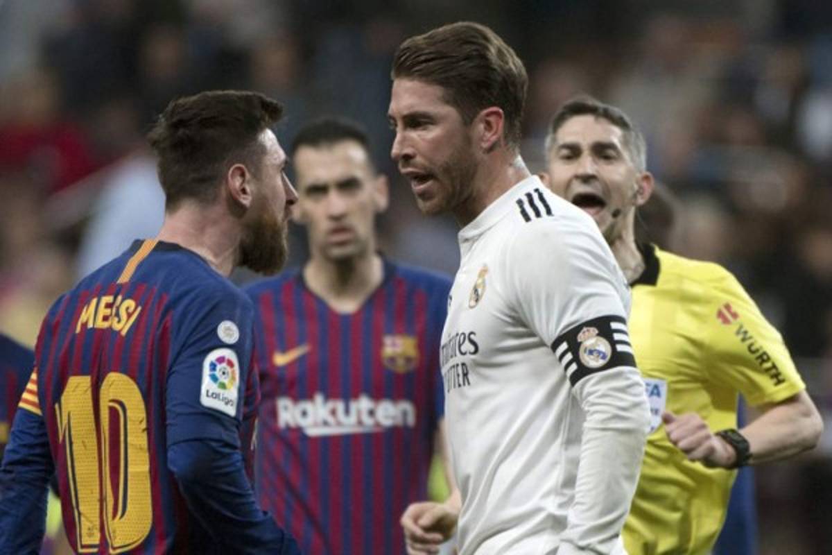 En fotos: ¡La rabieta de Messi con Sergio Ramos en el clásico!