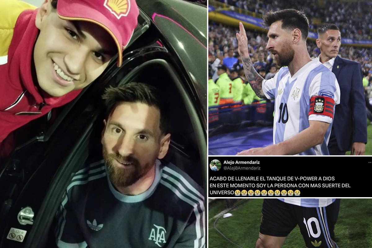 Un bombero le llenó el tanque a Messi y revela el gesto del argentino: “Me temblaban las manos; es una cosa de locos”