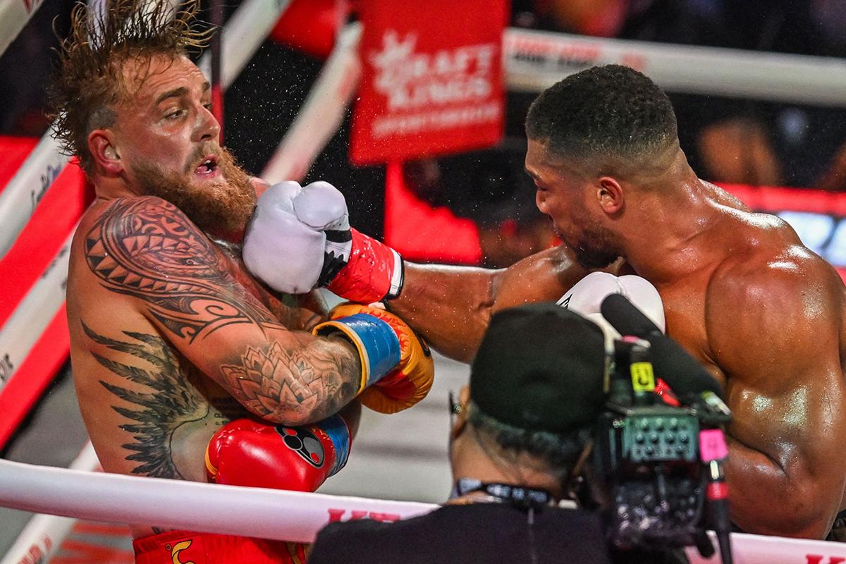 Anthony Joshua noqueó a Jake Paul con brutal derechazo y le rompe la mandíbula: Denme al Canelo...