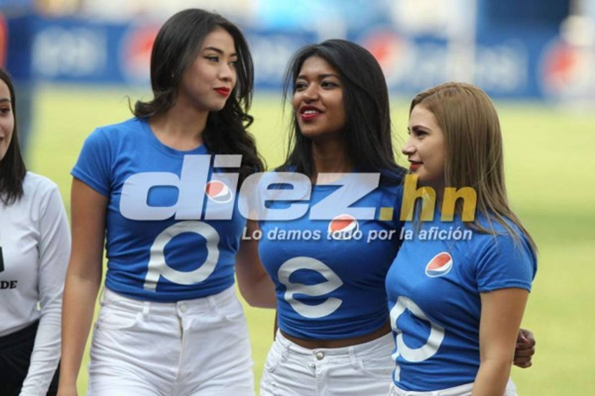 ¡Qué lindas! El lado más sexy del clásico Motagua-Olimpia en el estadio Nacional