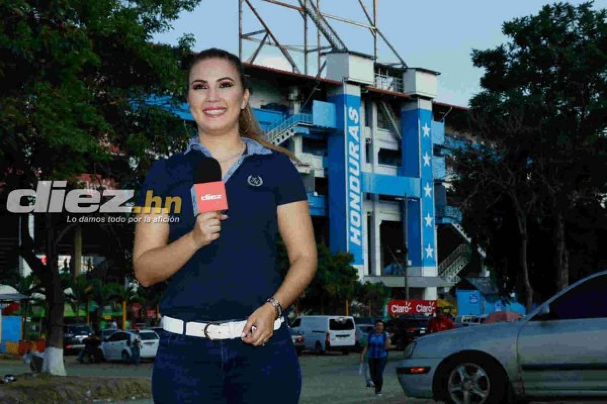 ¡Pura lindura! Las bellas catrachas en el juego de Honduras ante Chile en el Olímpico