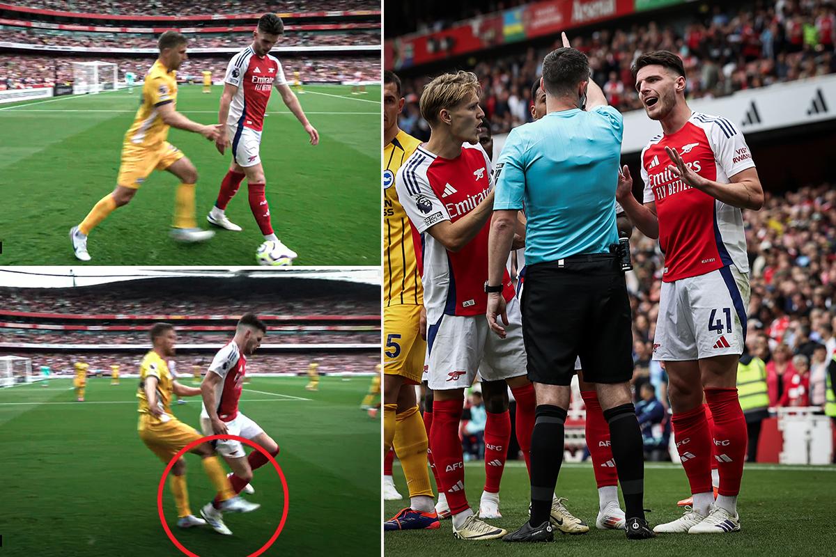 La insólita expulsión del Arsenal en el empate contra Brighton: “La peor tarjeta roja que he visto en mi vida”