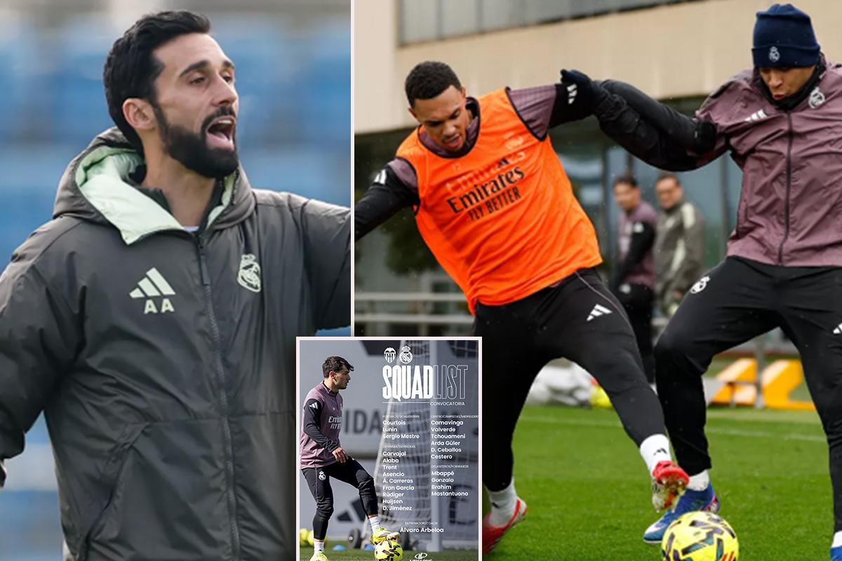 Arbeloa por fin los recupera y las sensibles bajas: convocatoria del Real Madrid para visitar al Valencia