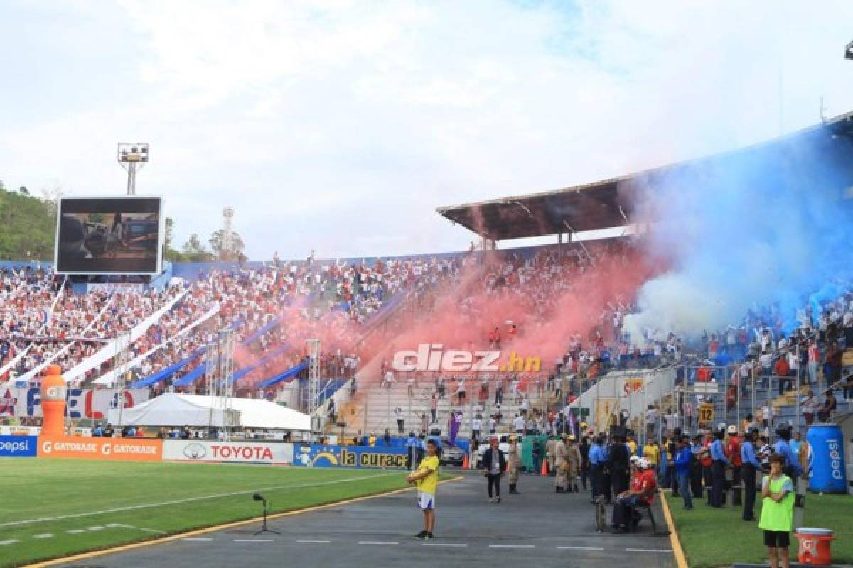 Final Motagua-Olimpia: No hubo lleno total y colorido en el Nacional