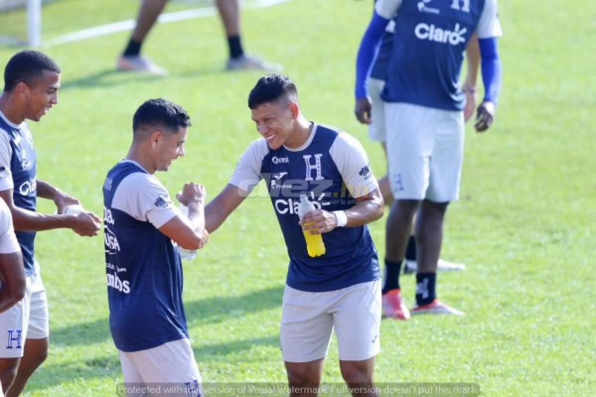 Risas, buen ánimo y concentrados: Honduras se completó para enfrentar a Costa Rica con Najar como figura