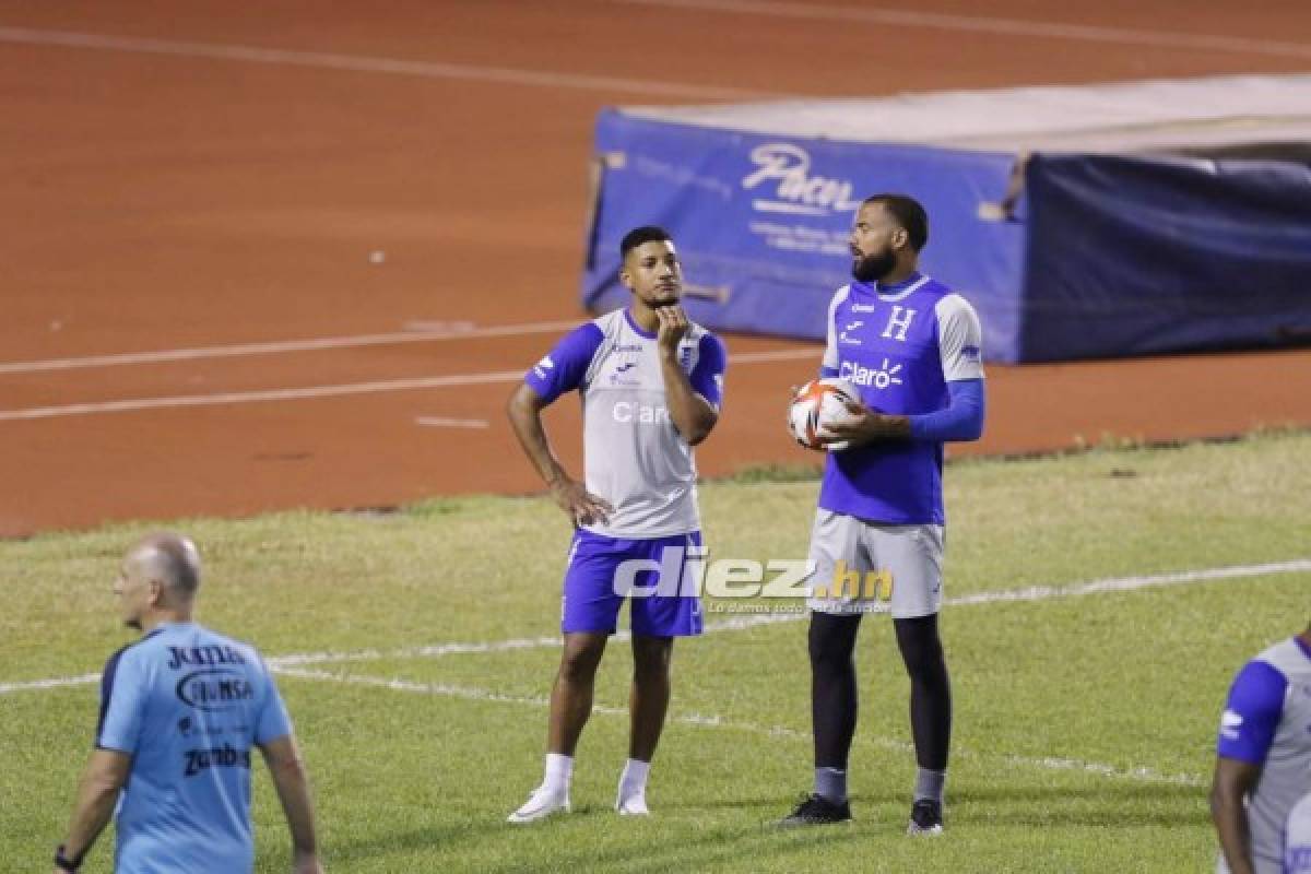 Con cuatro legionarios y los cañoneros del Vida: así fue el primer entrenamiento de Honduras en el Estadio Olímpico