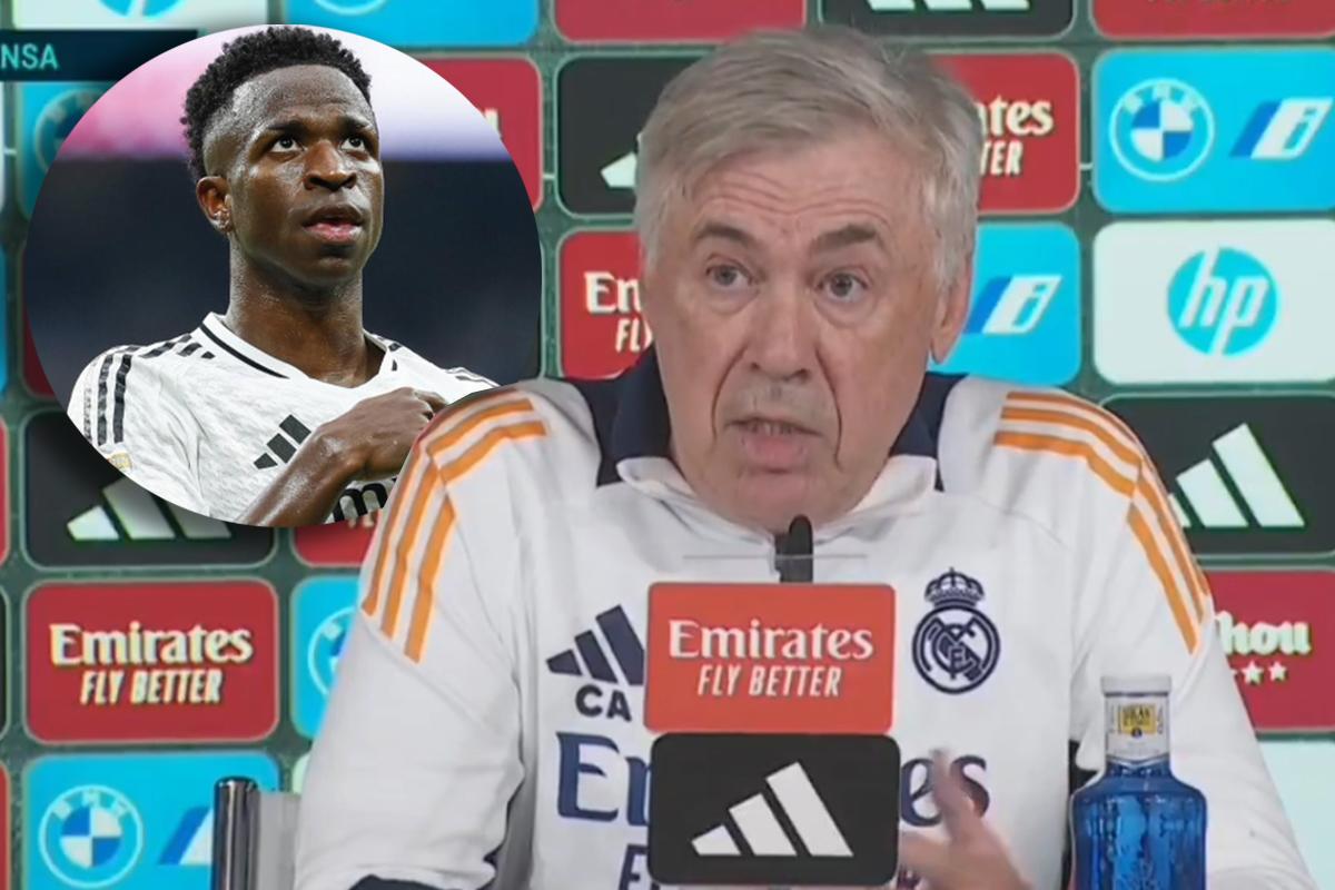 Ancelotti habló sobre la oferta de Arabia por Vinicius y qué le dijo el brasileño: “Tengo información directa de él...”