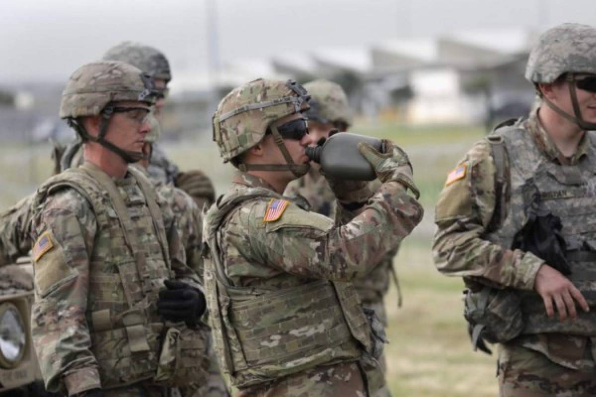 EN FOTOS: Así esperan los militares de EEUU la caravana de migrantes