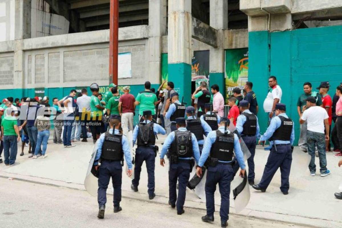 FOTOS: Largas filas y el Yankel se empieza a pintar de verde para el Marathón-Motagua