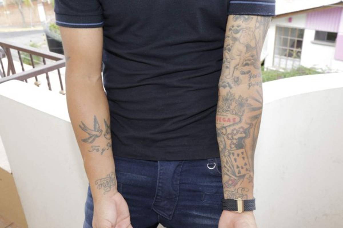 Arnold Peralta se inspiró en el exmadridista 'Guti' para hacerse tatuajes