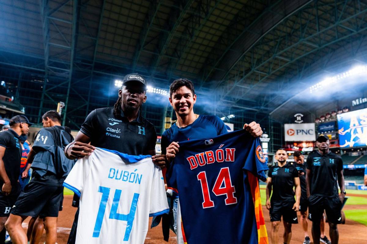 Así disfrutaron los jugadores de la Selección de Honduras junto a Mauricio Dubón en el Minute Maid Park; hubo regalo especial