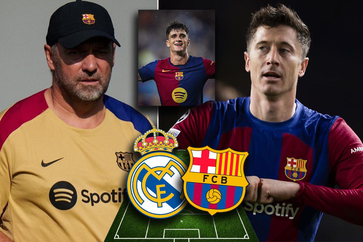 Alineación del Barcelona para enfrentar al Real Madrid en USA: Hansi Flick debuta en el Clásico