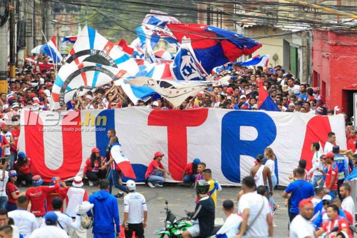 ¡Espectacular! La multitud de aficionados del Olimpia para la final ante Motagua