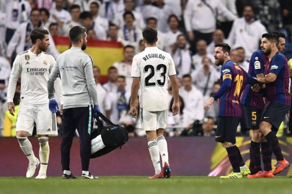 En fotos: ¡La rabieta de Messi con Sergio Ramos en el clásico!