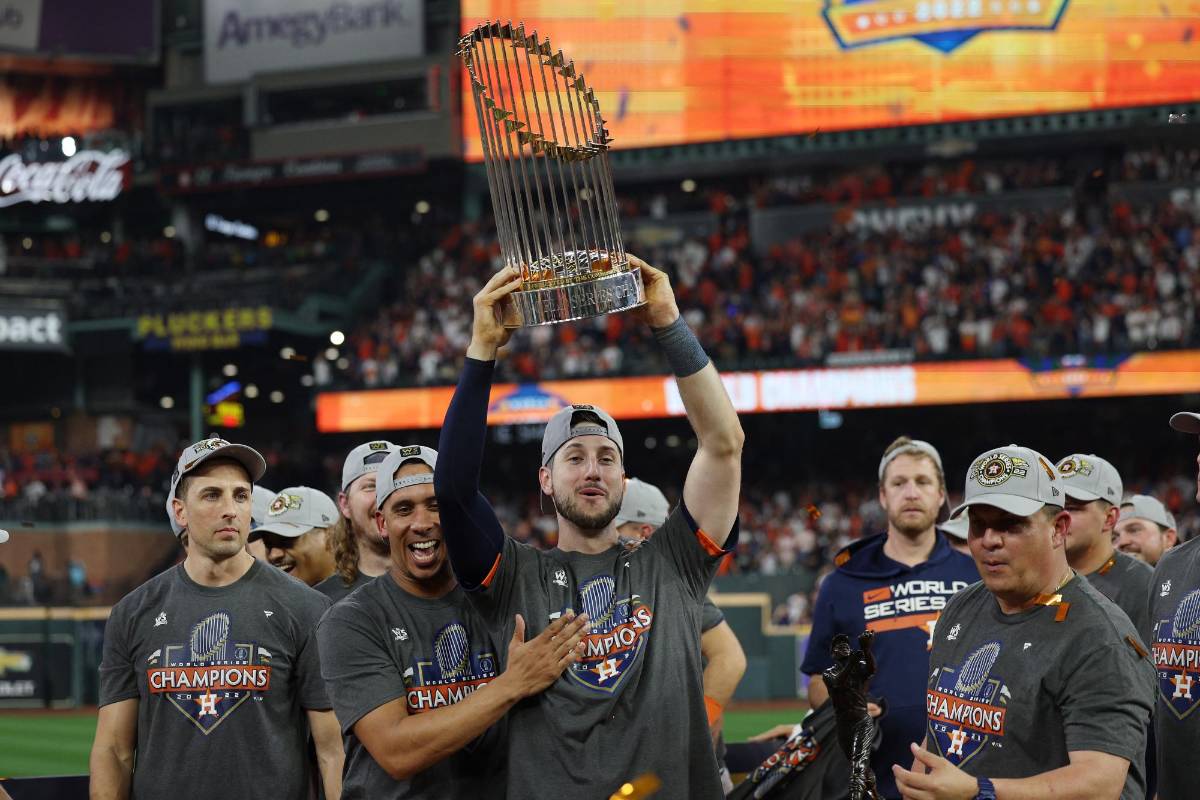 ¡Una verdadera fiesta! Así celebraron los Astros de Houston de Mauricio Dubón su título de Serie Mundial de Béisbol