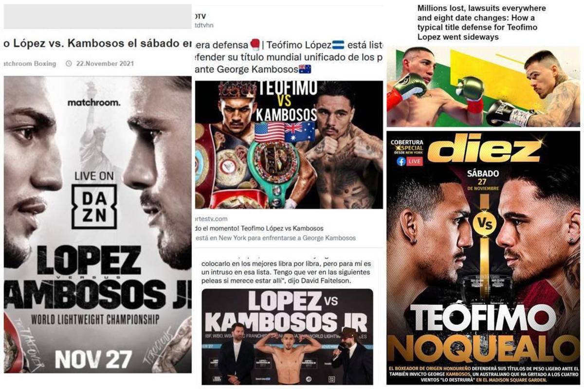 Teófimo López vs Georgie Kambosos, el mensaje de David Faitelson y todo lo que se dice en redes sobre la pelea