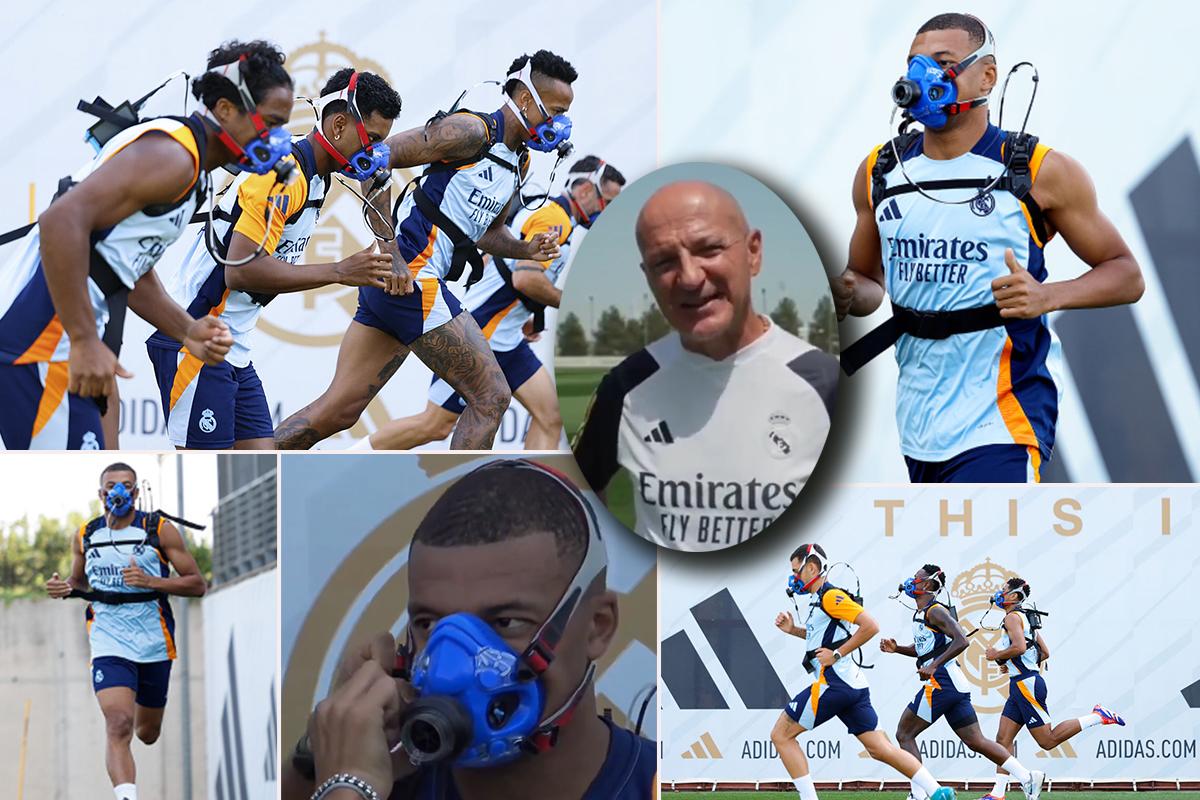 Real Madrid entrenó con las famosas máscaras: Mbappé conoció lo más duro del ‘método Pintus’