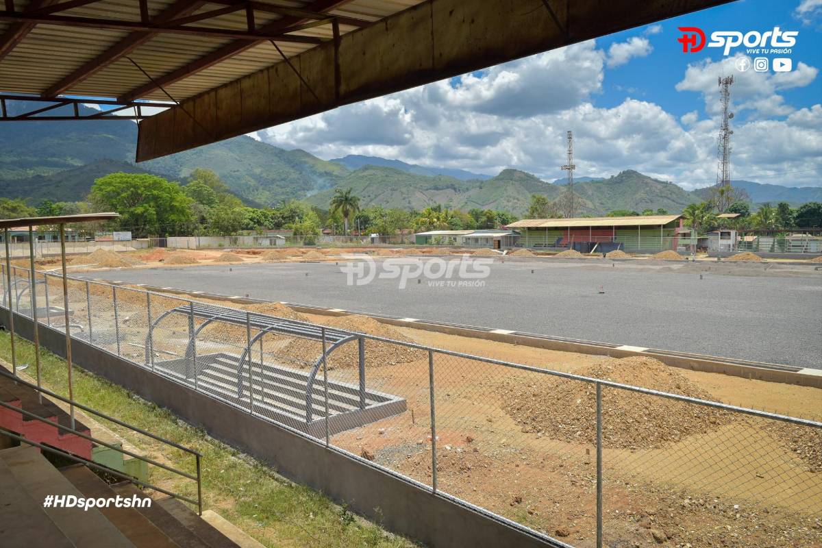 ¡El sexto estadio con grama de primer nivel! Así están los trabajos de remodelación en el desconocido estadio de Honduras