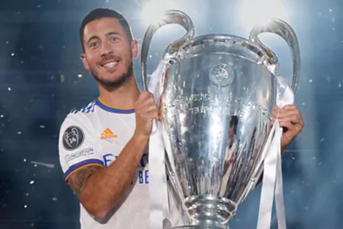 Eden Hazard ganó la Champions League con el Real Madrid en 2022.