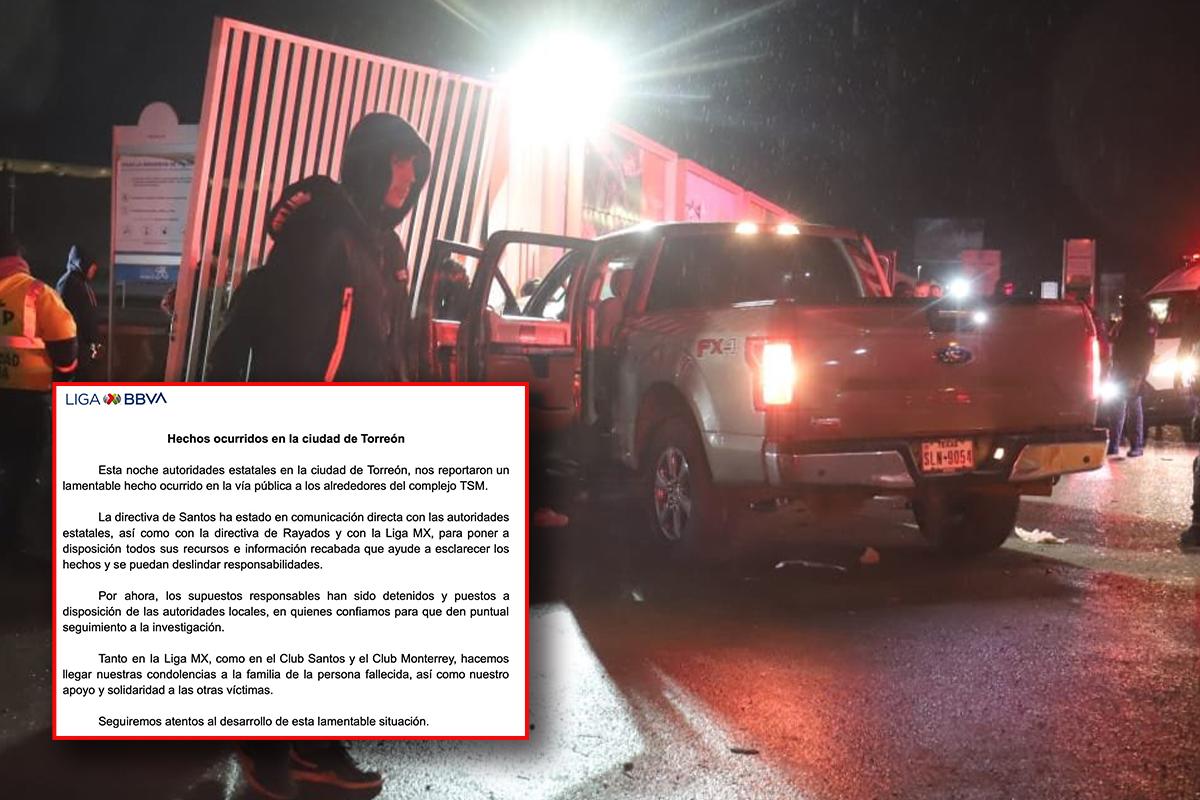 Liga MX: una persona muerta y varios heridos atropellados afuera del estadio tras el Santos-Monterrey