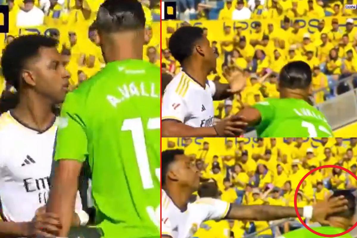 Rodrygo agredió al portero de Las Palmas y se salva de la roja: el VAR lo perdona y estalla la polémica