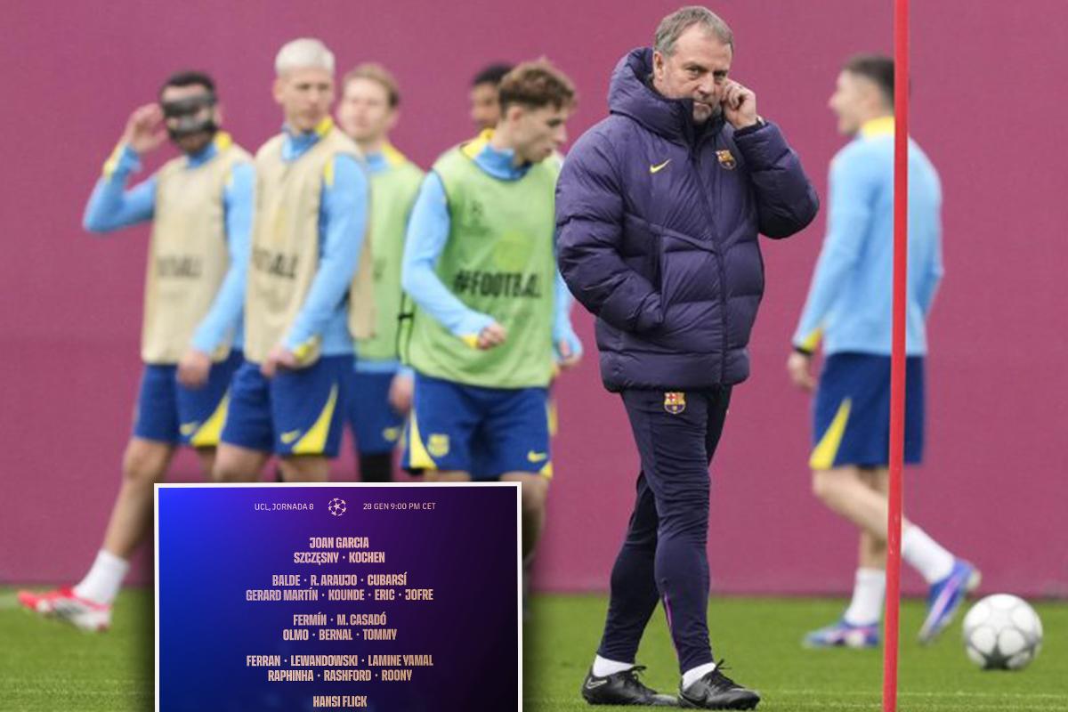 Hansi Flick lo recupera justo a tiempo: la convocatoria del Barcelona para el decisivo duelo ante Copenhague en Champions
