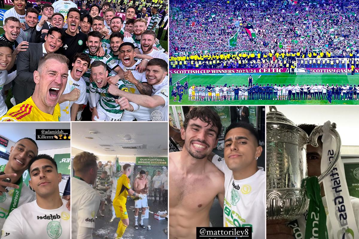 Así festejó Luis Palma el doblete del Celtic en su primer año en Escocia: ¡le puso ambiente al vestidor!