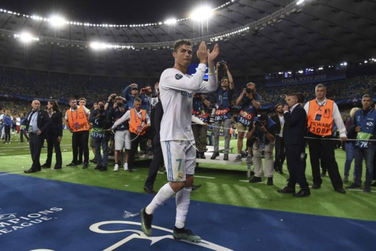 NO SE VIO EN TV: La euforia de Cristiano en Kiev, el drama de Karius y el anillo de Ramos