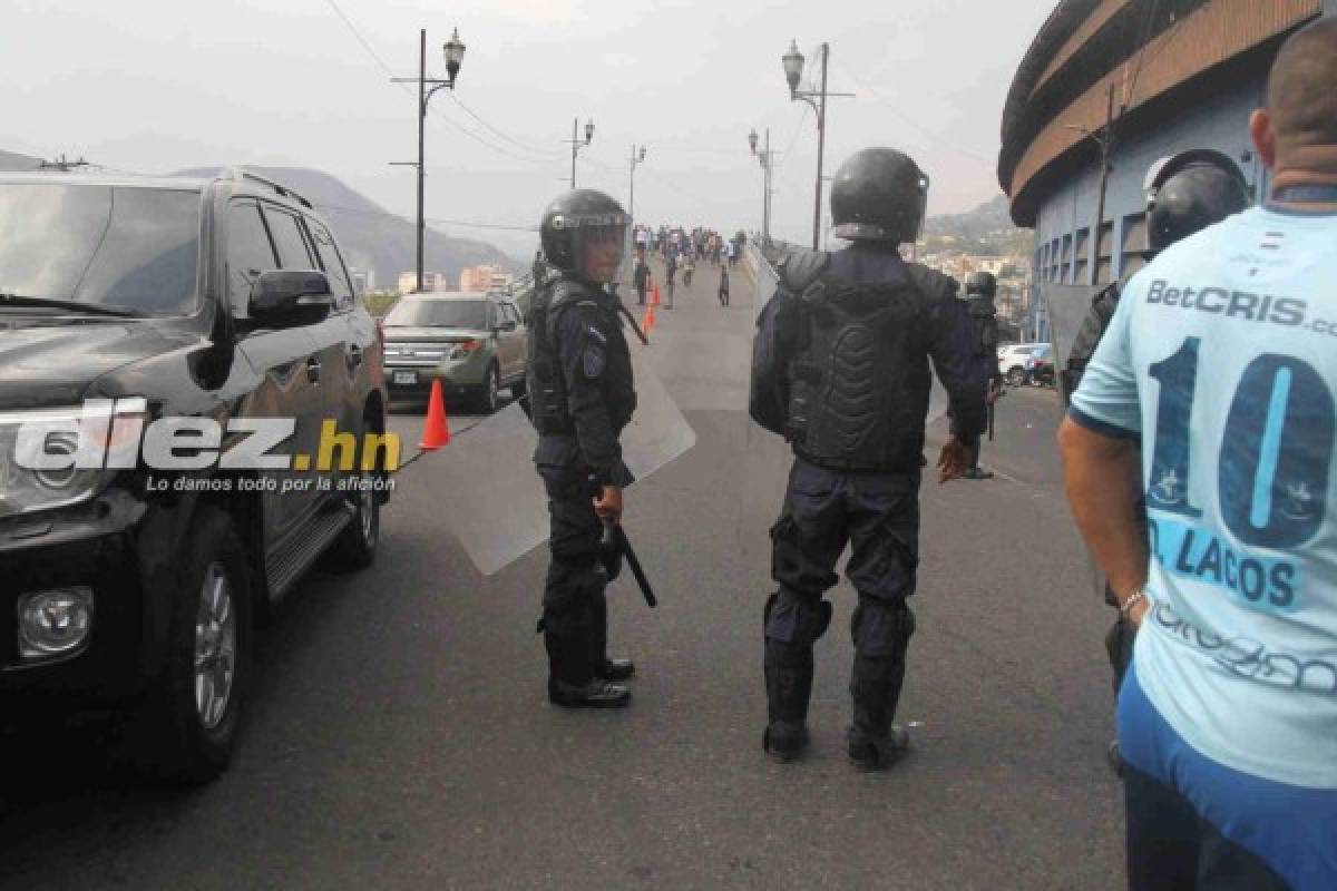 EN FOTOS: Así fue la balacera en las afueras del Nacional en el Motagua-Marathón